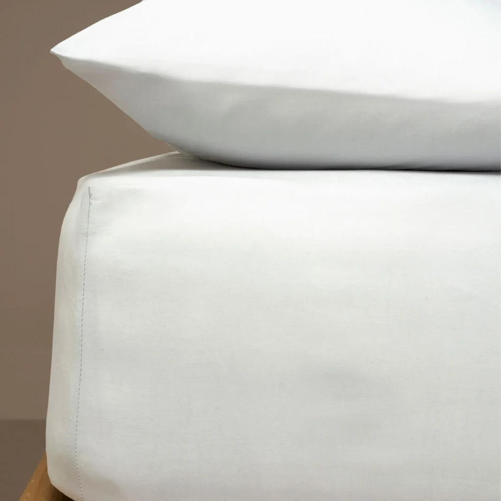 Κατωσέντονο με Λάστιχο 100x200+25cm 50%cot / 50%pol 144tc Λευκό